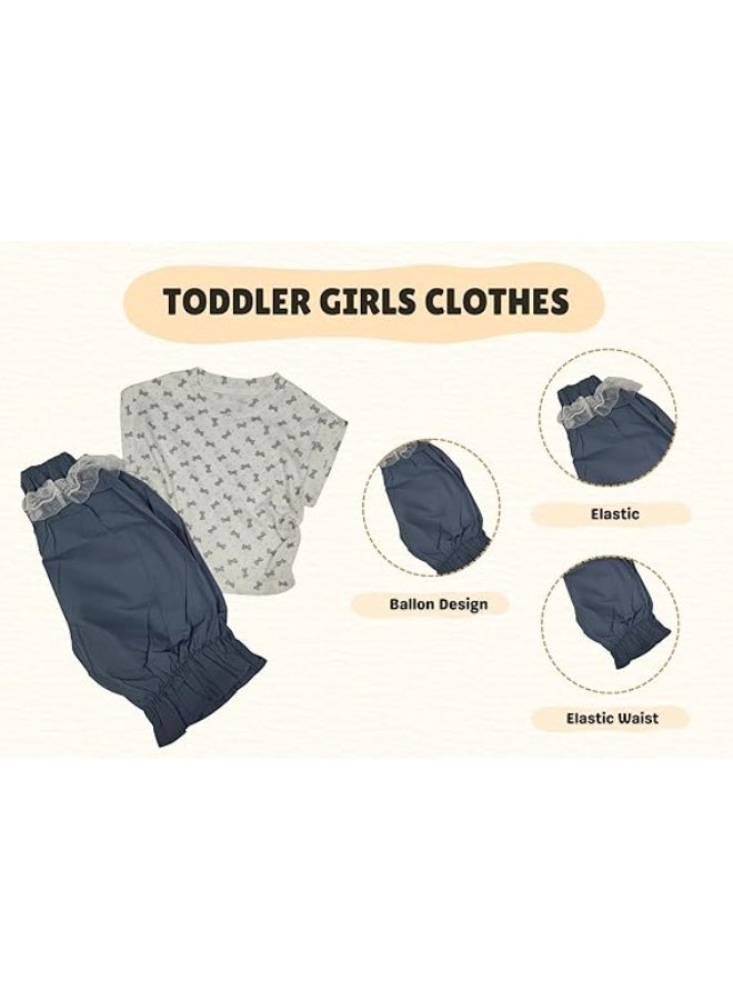 MINIIMODZ MINII MODZ Retro Cuties Skirt Set - Girls Skirt and Top Set with Inner Shorts (2-4 Years) - Party Wear for Toddler Girls - Image 4